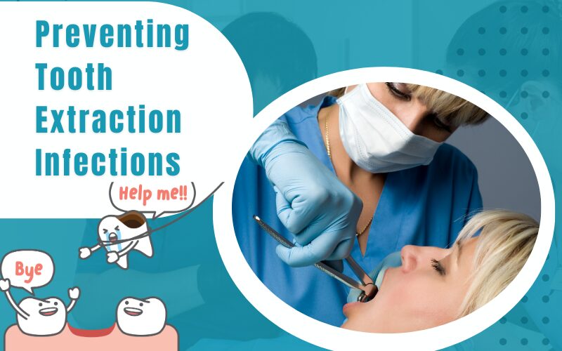 Preventing tooth extraction infection